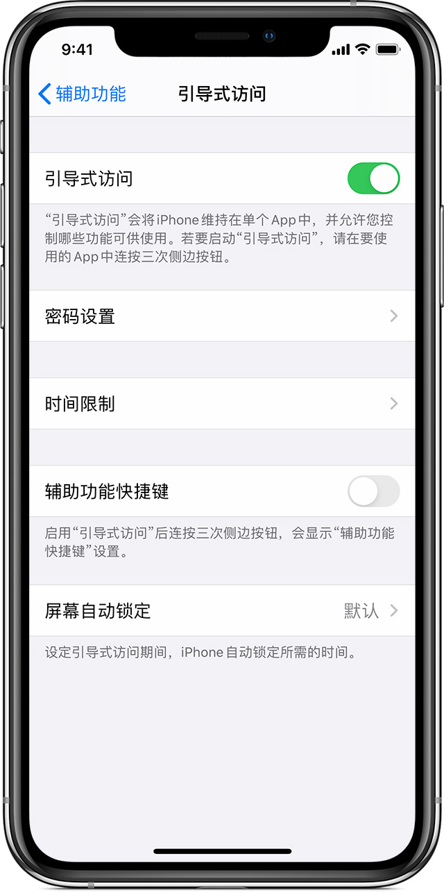 蛟河苹果手机维修分享如何在 iPhone 上退出引导式访问 