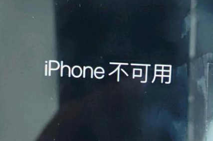 蛟河苹果服务网点分享锁屏界面显示“iPhone 不可用”如何解决 